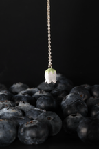 Blueberry Blossom Flower Necklace